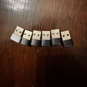 USB Adapter Set - Black and Silver